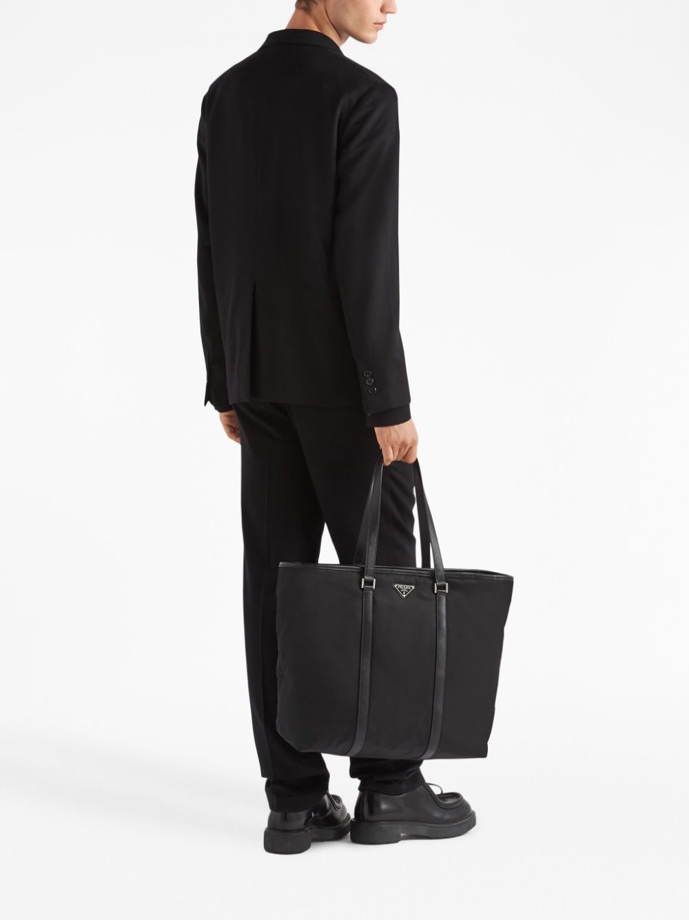 Pra*a logo-plaque tote bag