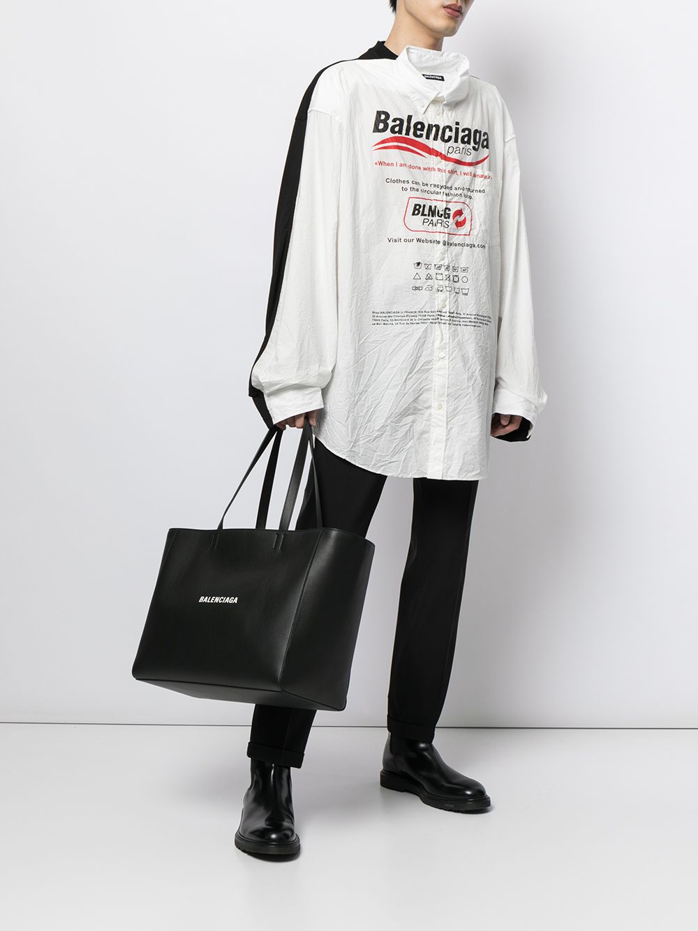 Ba*len*cia*ga logo-print tote bag