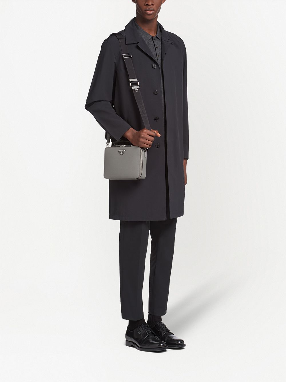 Pra*a logo-plaque belt bag