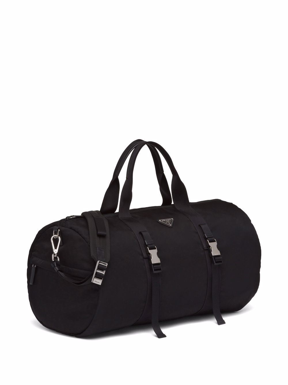 Pra*a logo-embossed saffiano leather bag