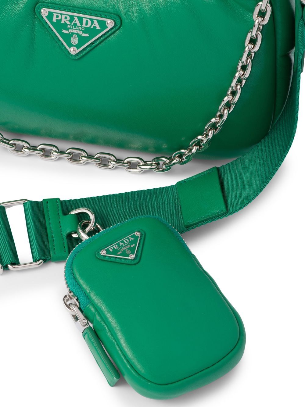 Pra*a re-edition 2005 padded leather shoulder bag