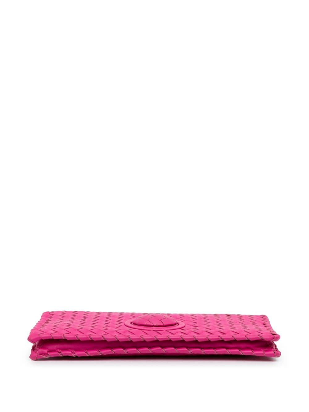 Bo*te*ga ve*ne*ta   2012 intrecciato flap clutch bag