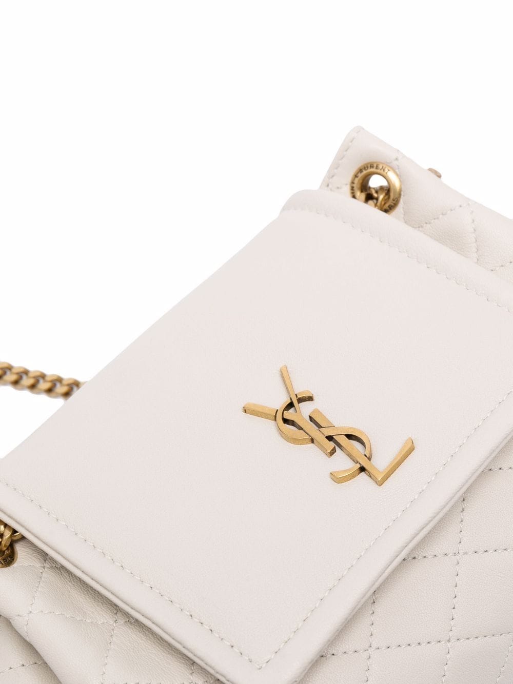 Saint Laurent diamond-quilted YSL crossbody bag