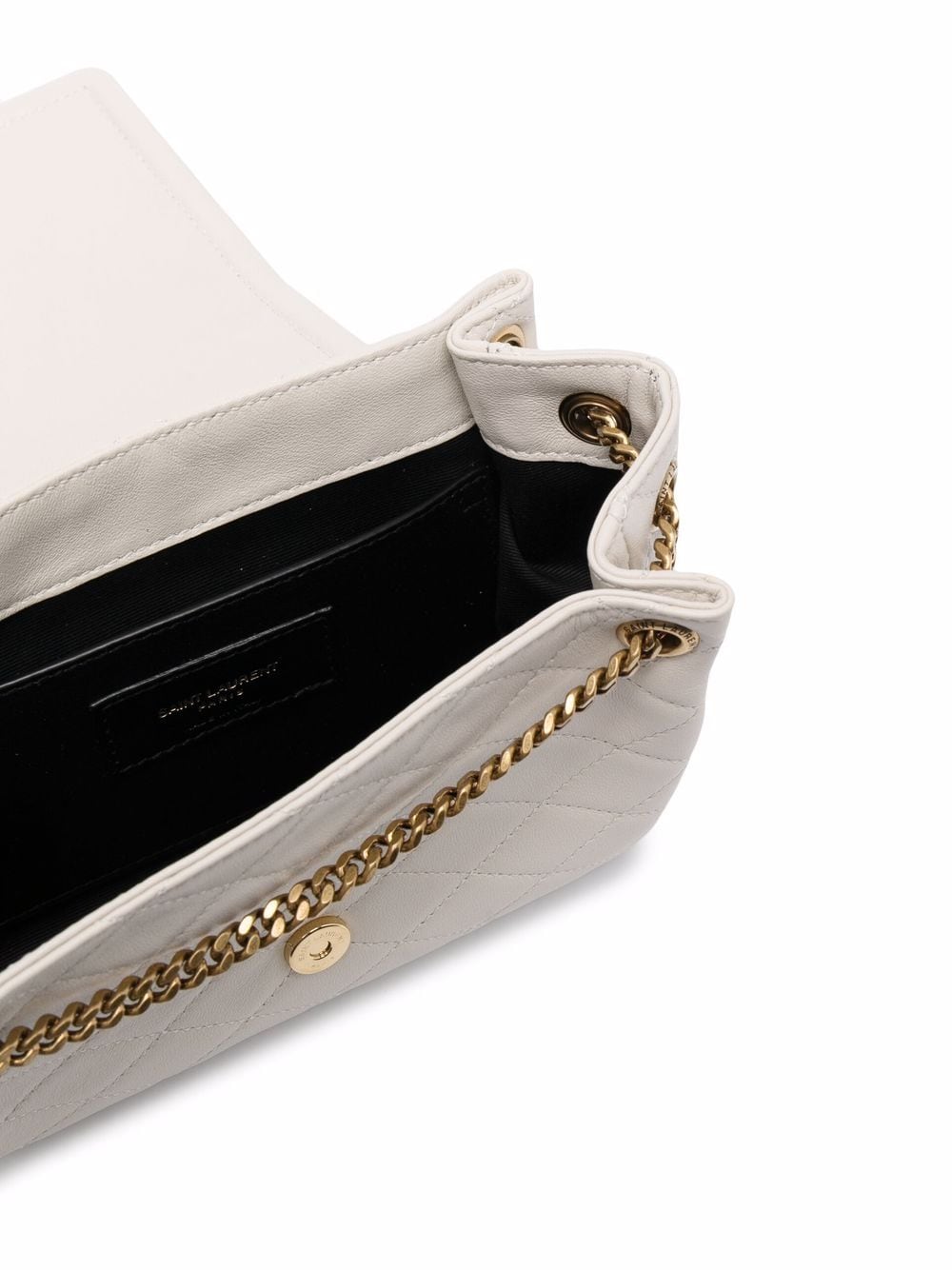 Saint Laurent diamond-quilted YSL crossbody bag