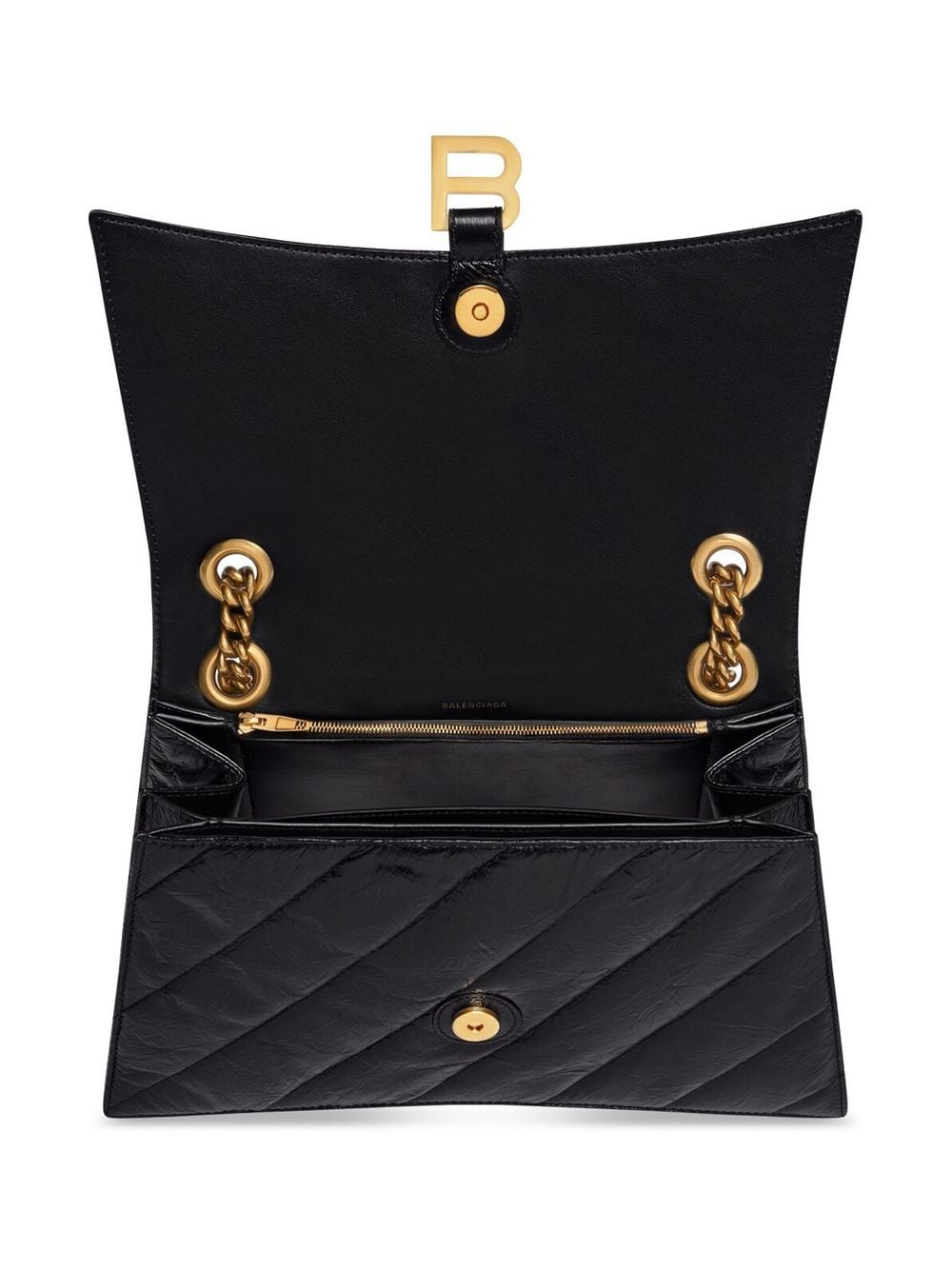 Ba*len*cia*ga crush quilted shoulder bag
